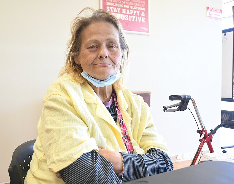OnPoint, Allegan County's CMH, provides resources to the unhoused, like Debra Martin. Though staying with friends, Martin relies on such services.