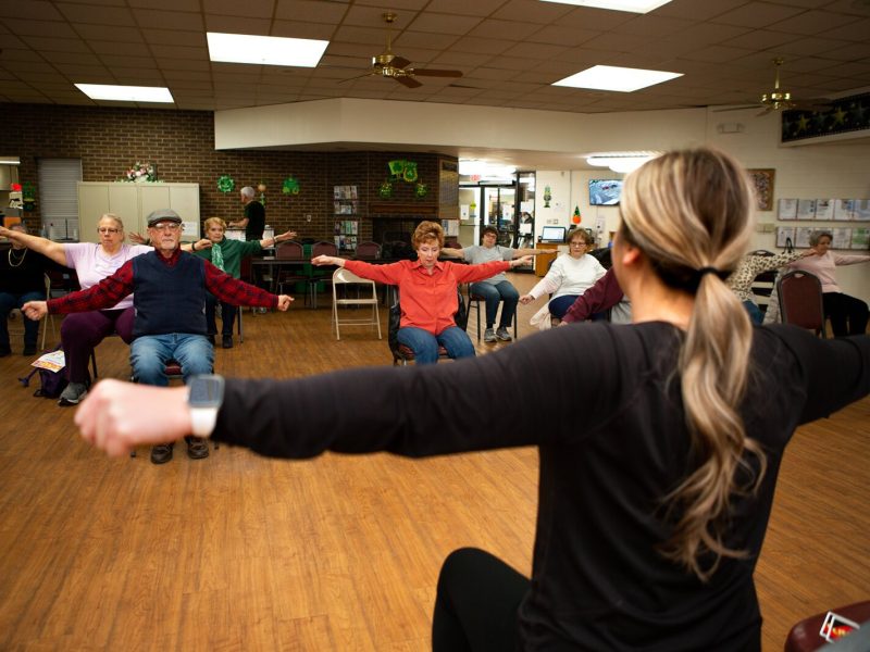 The Greater Flint Health Coalition’s work in gardens grew out of its SNAP-Ed direct education programming like Fresh Conversations and Rec-Connect™, pictured here at Burton Senior Activity Center.