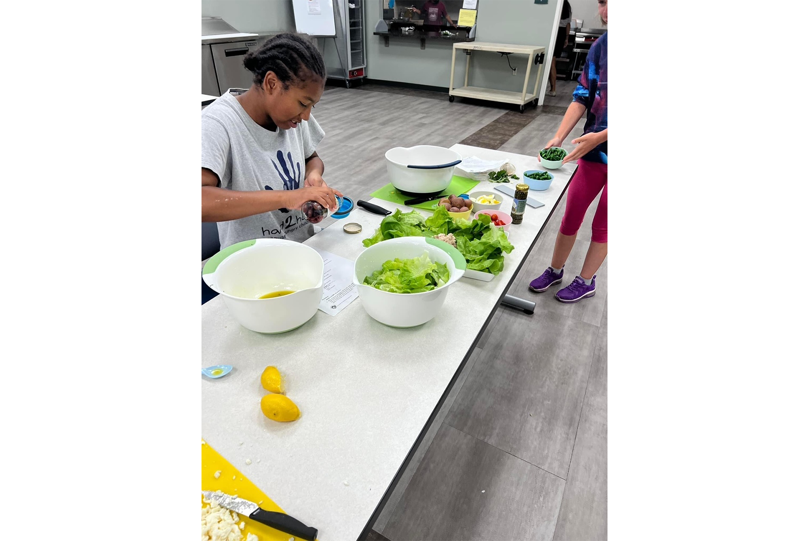Teens participate in BMCC's Teen Battle Chef program.