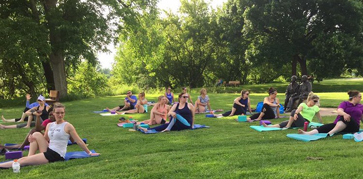 A unique program offered by Ike's is the “Yoga + Kayaking at the Tridge” event.