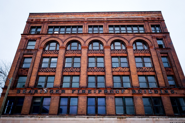 The Bearinger Fireproof Building in Saginaw