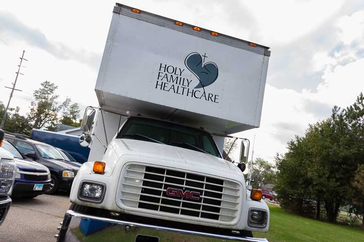 Holy Family Healthcare's mobile clinic.