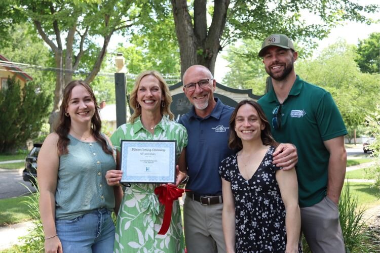 The Pulver family poses at their 50th anniversary celebration on June 17, 2025.