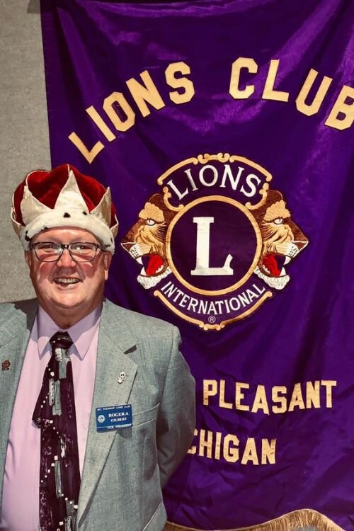 Mt. Pleasant Lions Club president, Roger Gilbert.
