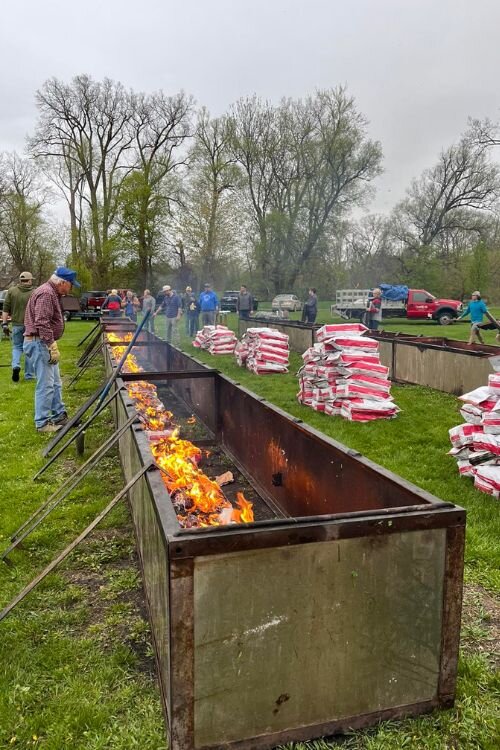 The 2023 Mt. Pleasant Lions Club BBQ at Island Park.