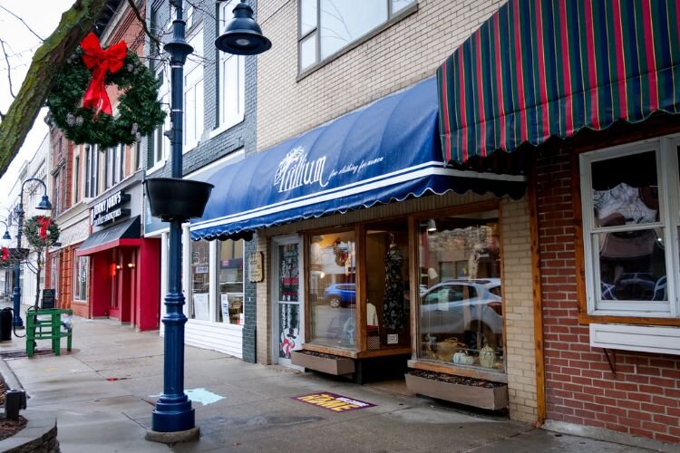 Trillium Fine Clothing for Women is located at 123 East Broadway in downtown Mt. Pleasant.