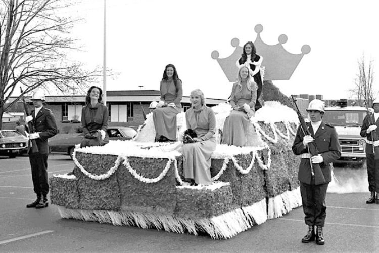 The CMU Homecoming court in 1974.