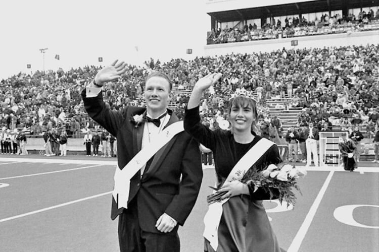 The CMU Homecoming Queen and King in 1995.