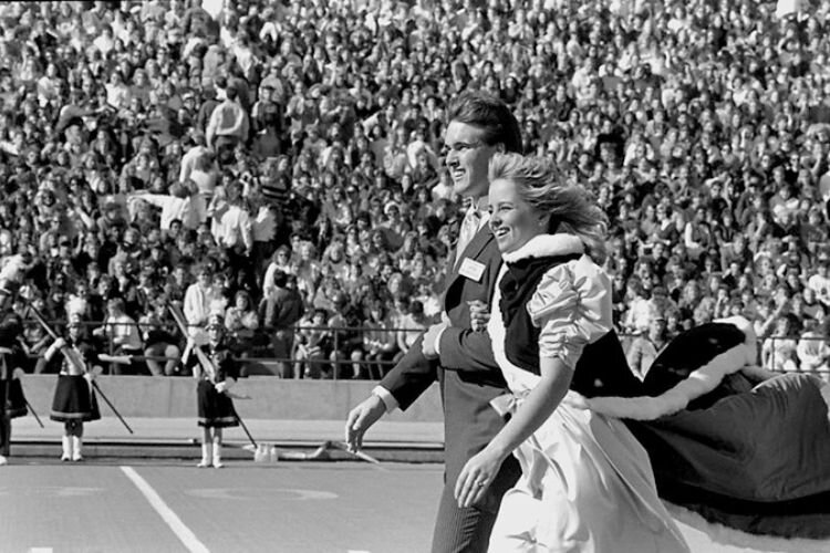 1985’s CMU Homecoming Queen and King.