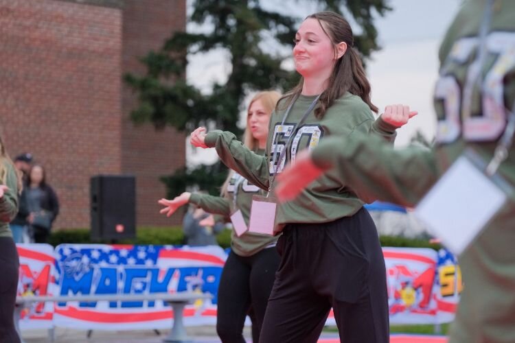 Student Jacey Hutchins dances at CMU saying, “I’m most excited for the dance our class puts on at the opening ceremony; it has been so fun (and challenging) but it brought our class closer together, and I can't wait to perform it with everyone!”
