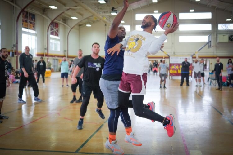 Top Men’s division game action between Flight Classic and Team Culver’s inside Finch Fieldhouse in Mt. Pleasant, MI on Saturday, April 27, 2024.
