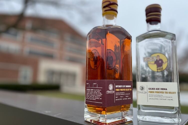 The Finch Forever Butcher’s Cut Bourbon and Gilded Age Vodka. Photo Credit: Courtesy Tim Otteman