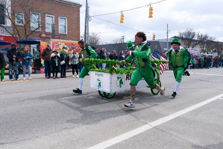 The annual Bed Race started at Ruckle’s Pier at 2 p.m. on Saturday, March 16. Photo Credit: Courtney Jerome / Epicenter Mt. Pleasant
