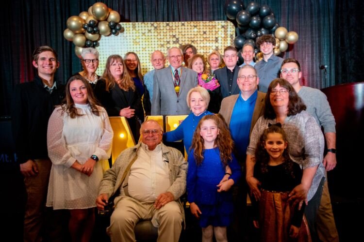 Diane and Richard Fleming are joined by their family at the Mt. Pleasant Area Chamber of Commerce’s annual awards banquet on Saturday, March 2. Courtesy Mt. Pleasant Area Chamber of Commerce