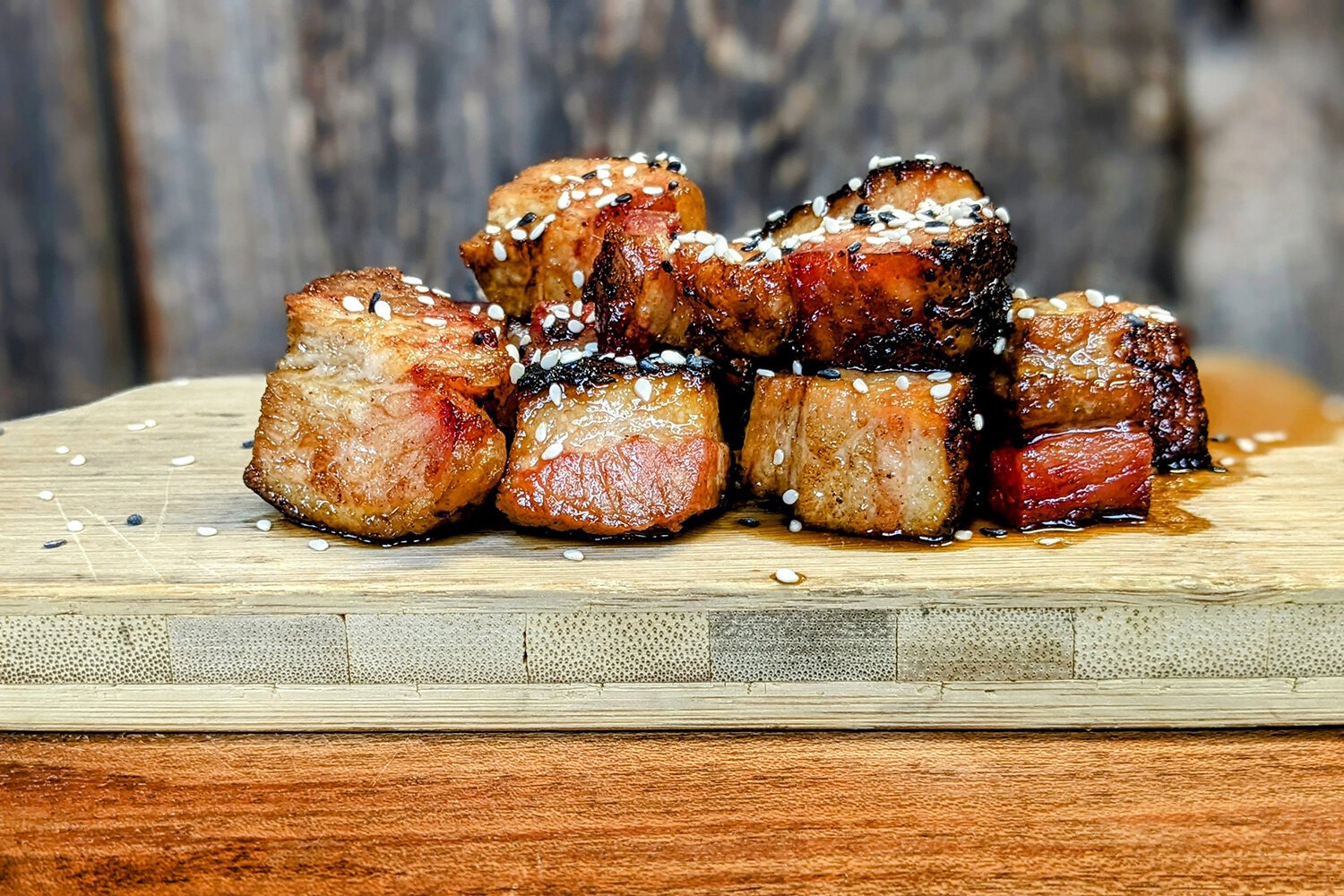 Crispy hickory smoked Pork Belly Burnt Ends. (Photo courtesy of Summit Smokehouse)