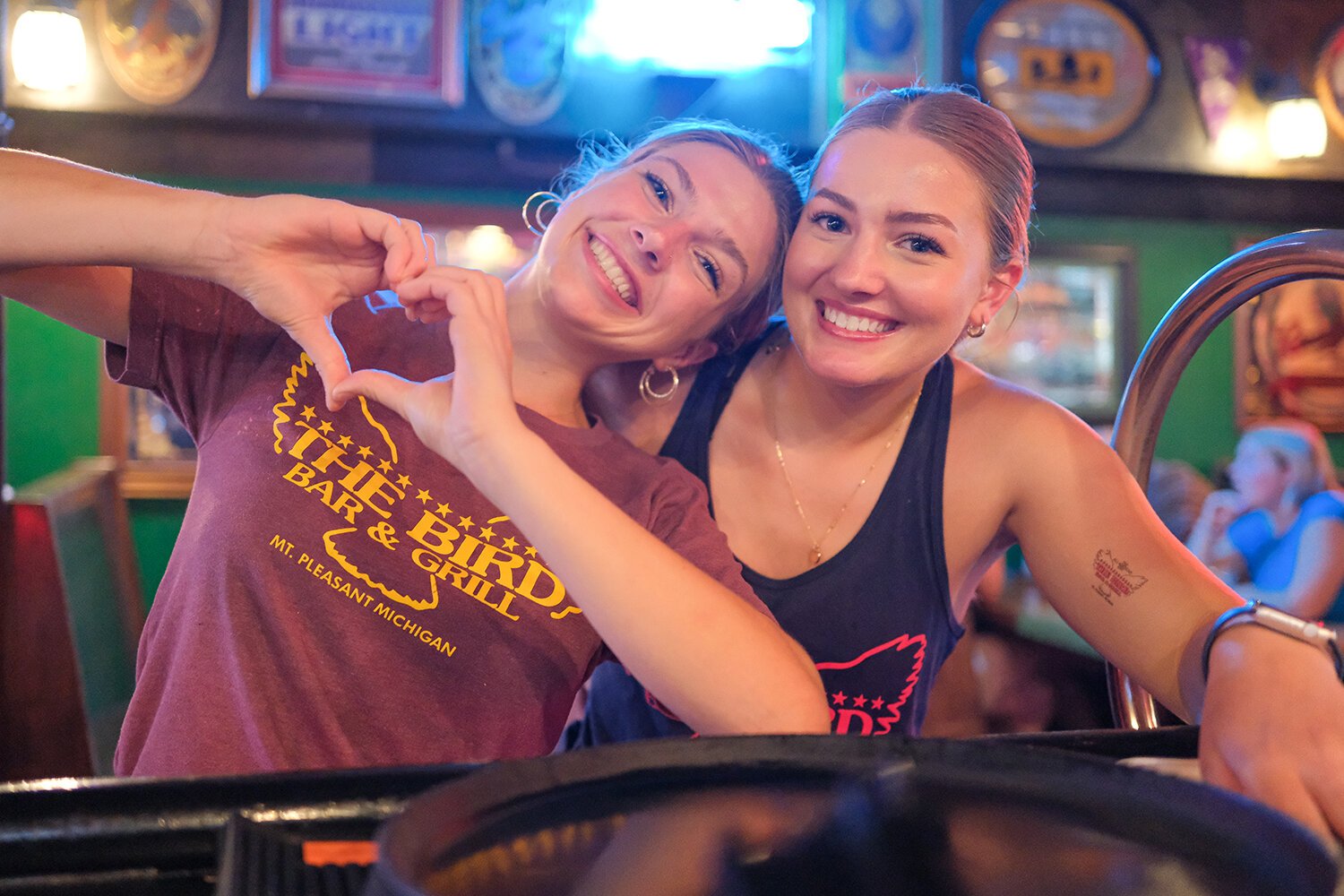 Crowds keep bartenders and servers at The Bird Bar and Grill busy throughout the night celebrating their 90th anniversary in Mt. Pleasant, MI on Saturday, July 29, 2023. (Photo: Dan Gaken/Epicenter)