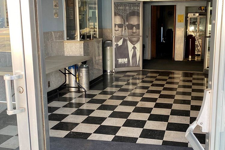 Ideal Theater's lobby prior to renovations. (Photo courtesy of Lisa Benic)