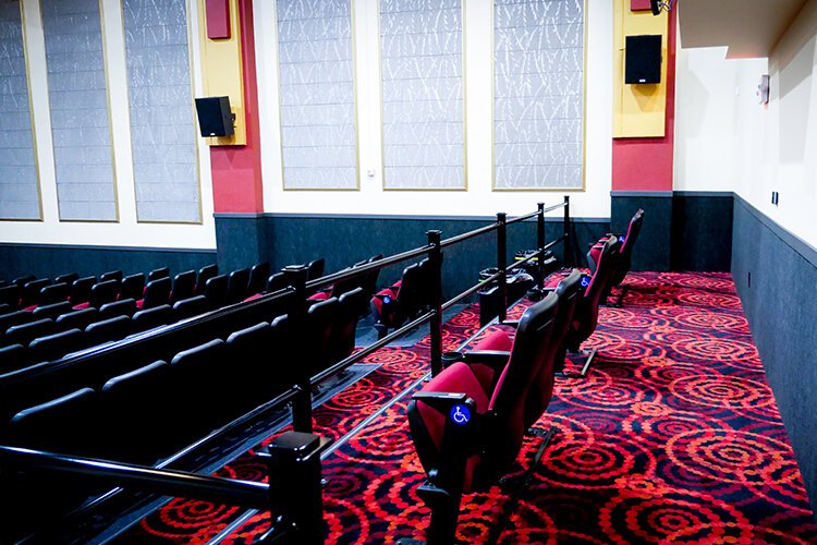 Ideal Theater’s new ADA seating area can accommodate up to ten wheelchairs. (Photo: Courtney Jerome/Epicenter)