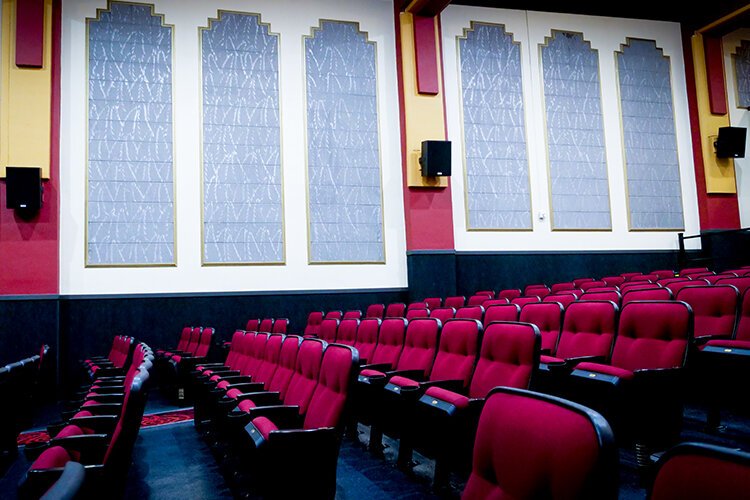Ideal Theater's updated seats with wider, ergonomic seating now available for movie-goers. (Photo: Courtney Jerome/Epicenter)