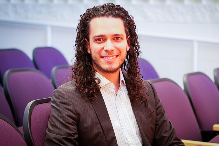 Matheus Souza chats with Epicenter at Central Michigan University's School of Music, located on CMU's campus at 162 Music Building. (Photo: Courtney Jerome/Epicenter)
