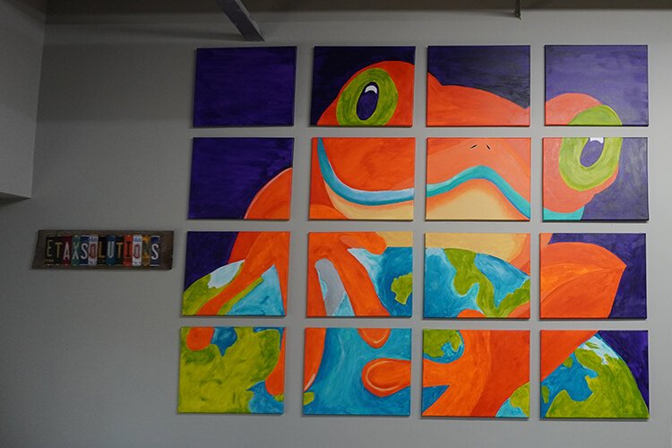 Interior decor at the Enterprise Tax Solutions office on Northway Dr. (Photo courtesy of eTax Solutions)