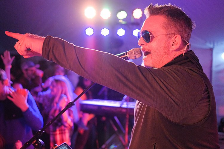 Band Jedi Mind Trip plays a show at the Ales for Trails Beer Tent in Shepherd, MI on Saturday, April 29, 2023. Proceeds from the concert supported Friends of Mid-Michigan Community Pathways, a 501(c)(3) corporation working to establish a trail in Isabella County, Michigan. The concert is not a Shepherd Maple Syrup Festival-run event. (Photo: Dan Gaken/Epicenter)