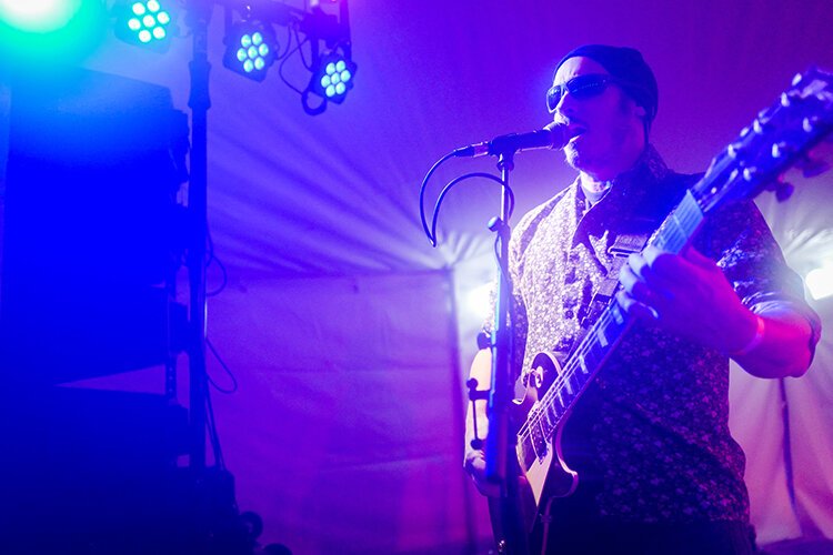 Band Jedi Mind Trip plays a show at the Ales for Trails Beer Tent in Shepherd, MI on Saturday, April 29, 2023. Proceeds from the concert supported Friends of Mid-Michigan Community Pathways, a 501(c)(3) corporation working to establish a trail in Isabella County, Michigan. The concert is not a Shepherd Maple Syrup Festival-run event. (Photo: Dan Gaken/Epicenter)