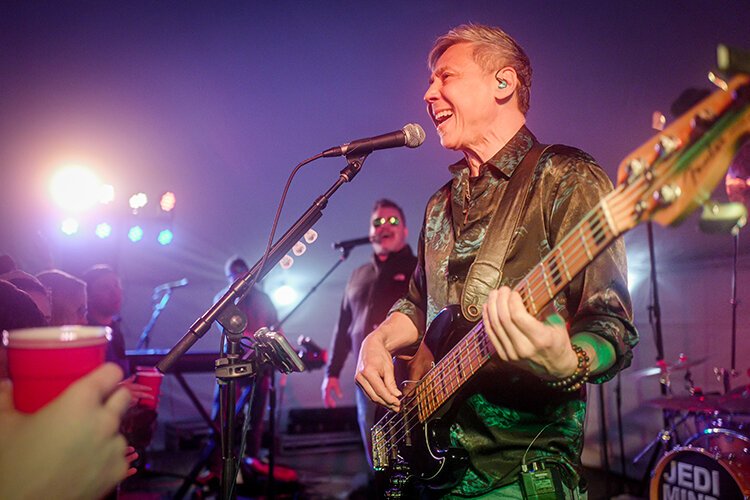 Band Jedi Mind Trip plays a show at the Ales for Trails Beer Tent in Shepherd, MI on Saturday, April 29, 2023. Proceeds from the concert supported Friends of Mid-Michigan Community Pathways, a 501(c)(3) corporation working to establish a trail in Isabella County, Michigan. The concert is not a Shepherd Maple Syrup Festival-run event. (Photo: Dan Gaken/Epicenter)