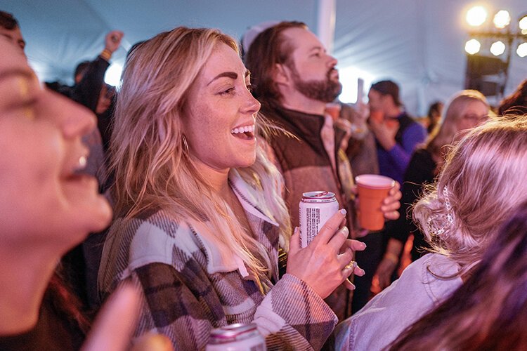 Band Jedi Mind Trip plays a show at the Ales for Trails Beer Tent in Shepherd, MI on Saturday, April 29, 2023. Proceeds from the concert supported Friends of Mid-Michigan Community Pathways, a 501(c)(3) corporation working to establish a trail in Isabella County, Michigan. The concert is not a Shepherd Maple Syrup Festival-run event. (Photo: Dan Gaken/Epicenter)