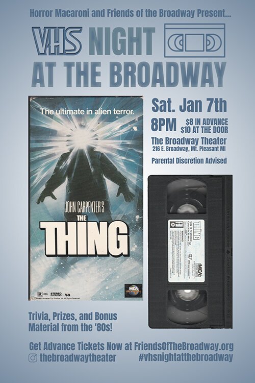See “The Thing” at 8 p.m. Saturday, Jan. 7, 2023, at Broadway Theatre’s VHS Night. (Photo courtesy of Tyler Sonnichsen)