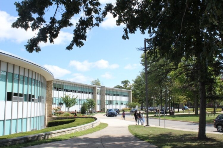 Bovee University Center welcomes students back to campus with coffee, books, and student ID photo opportunities. 