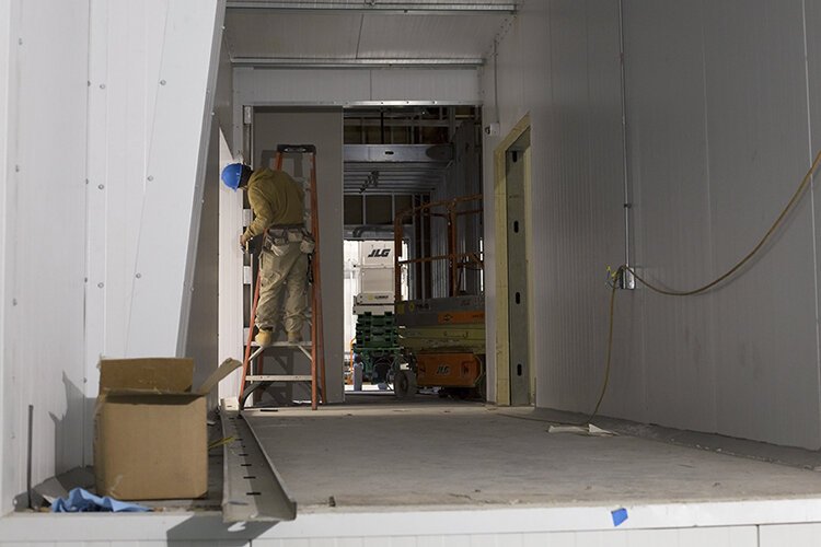 Construction at High-Minded Harvest, a 37,000 square-foot Class C growing facility located on Pickard Road in Mt Pleasant, is anticipated to be completed by the end of March.