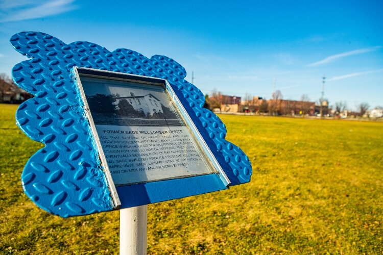 Henry Sage and his business partner John McGraw moved their lumbering business from Canada to the banks of the Saginaw River. 