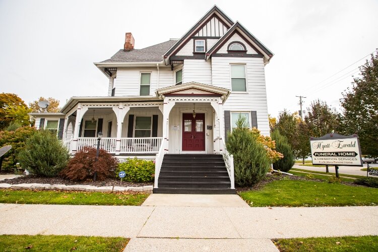 The Hyatt-Ewald Funeral Home, built in 1888, is the oldest operational funeral home in the city. It only became a funeral home in 1907. Before that, the structure at 700 N. Monroe St. was the home of Dr. Henry B. and Florence (Fitzhugh) Landon. 