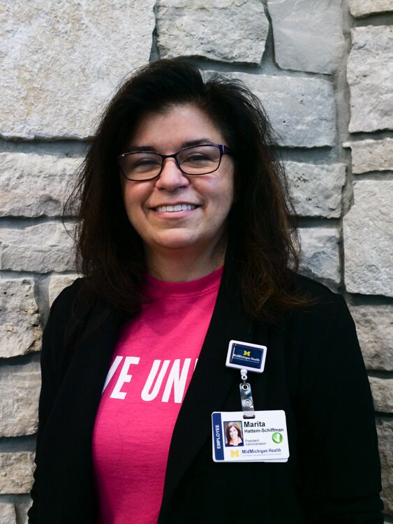 Marita Hattem-Schiffman, president, MidMichigan Medical Centers in Clare, Gratiot and Mt. Pleasant