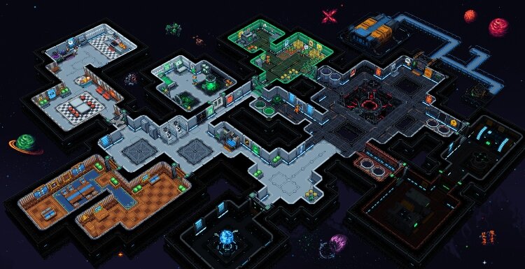 The game calls for the player to take on the role of Artificial Intelligence while building a spaceport.