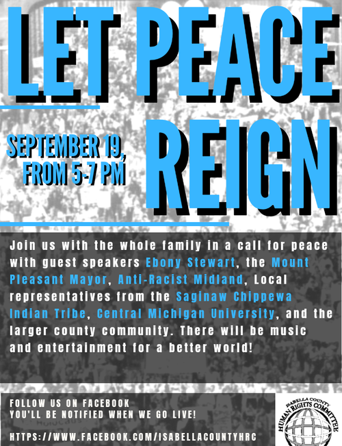 Let Peace Reign will feature a variety of speakers and entertainers.