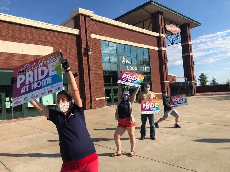 Sign collection in Midland at the Great Lakes Loons Stadium.