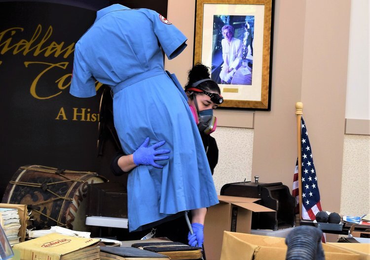 An estimated 24 inches of water filled the building from the events in Sanford and Edenville.