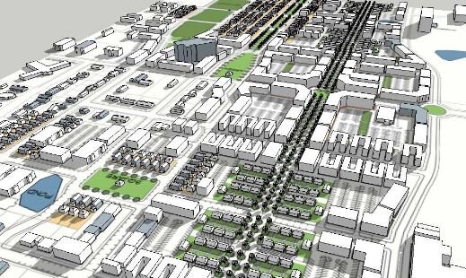 View of Mission Street looking South