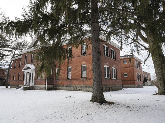 According to official records, the Mt. Pleasant Indian Industrial Boarding School had an enrollment of about 300 students per year, ages K-8, during its operation from 1893-1934.
