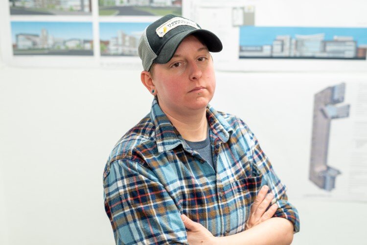 Amanda Dimercurio, carpenter apprentice at TRC.