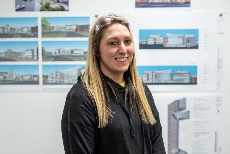 Amanda Parks, plumber apprentice at TRC.