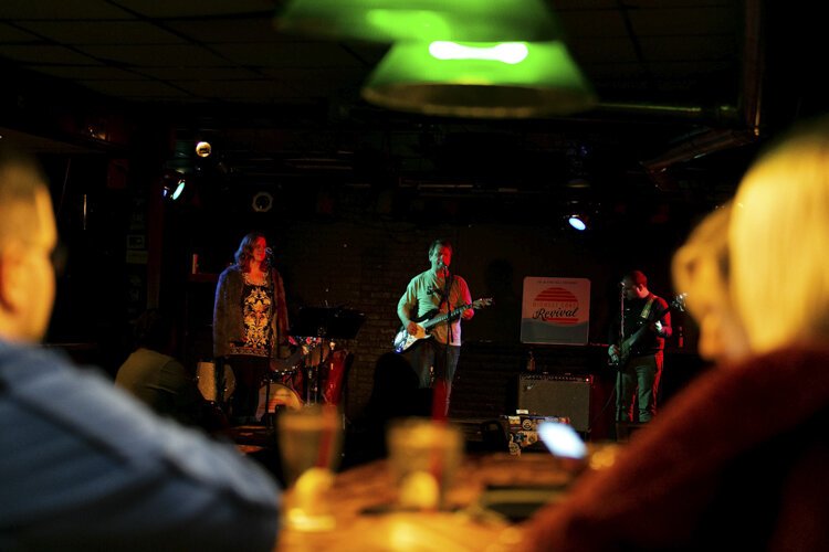Michigan-based folk-funk band, JD and the Salingers, plays at Rubbles Bar