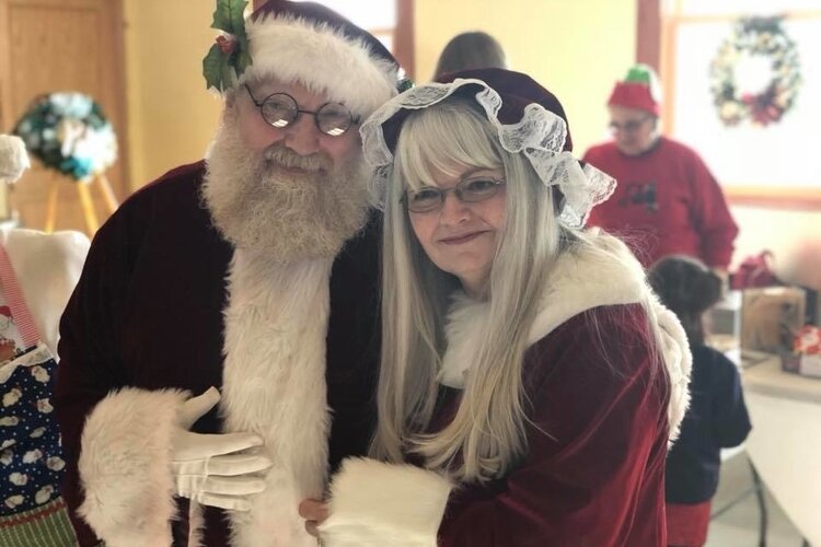 Children have the opportunity to meet and tell their Christmas wish list to Santa and Mrs. Claus at Christmas in Clare. 