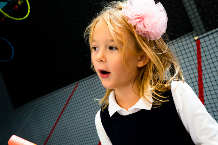 Alice took a moment out of her play to tell us about her favorite exhibits