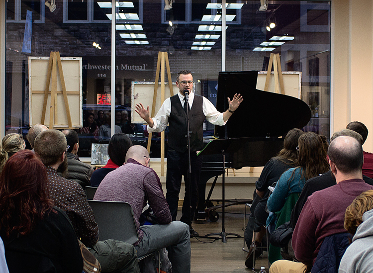 Robert Fanning has been hosting the Wellspring Literary Series at Art Reach for ten years