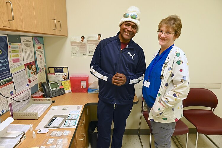 Community health worker John Fuse and sexual health nurse Marla McDonnell find their public health careers at Berrien County Health Department very rewarding.