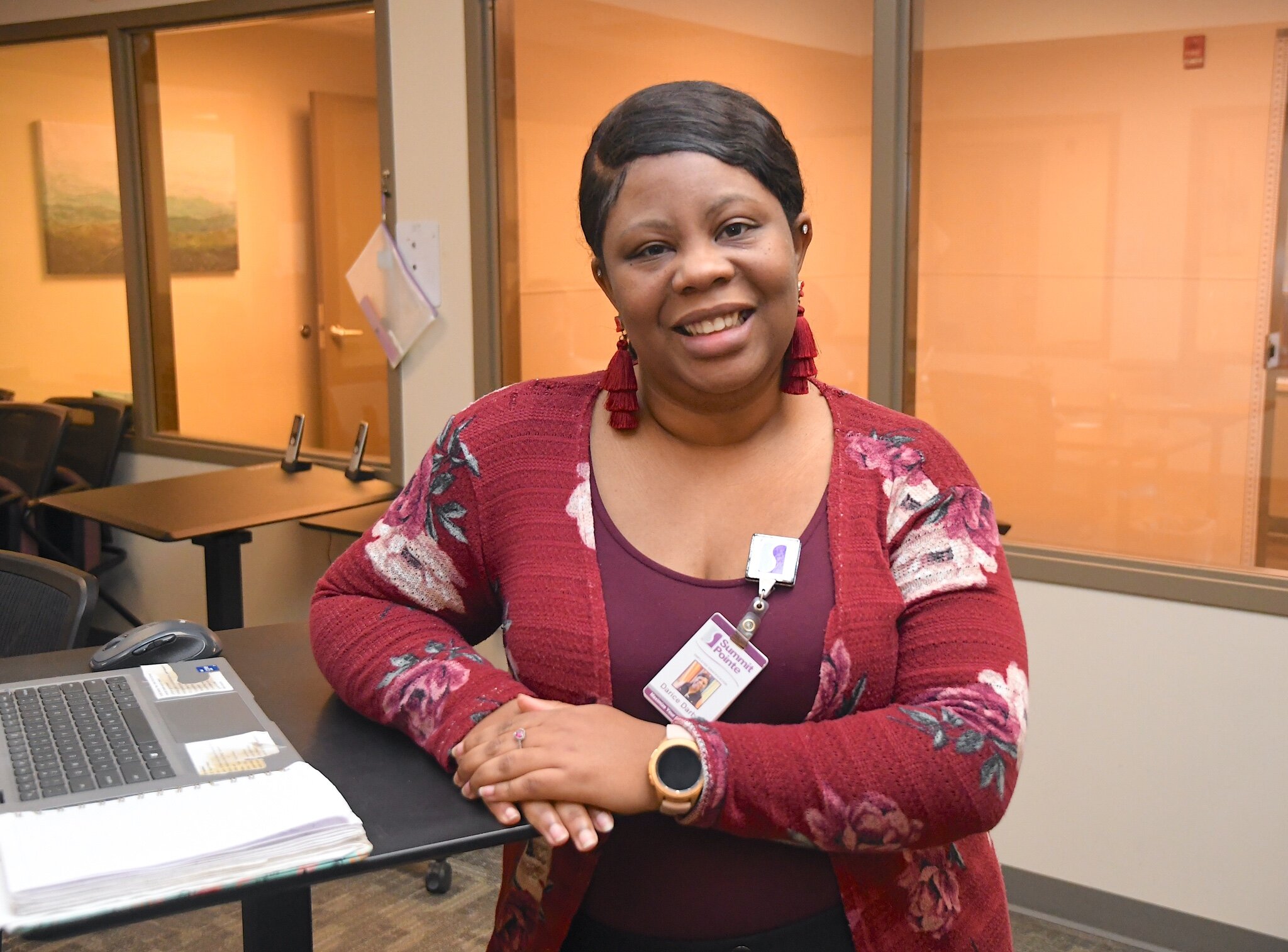 Melissa Mead is a recovery coach at Summit Pointe Psychiatric Urgent Care.