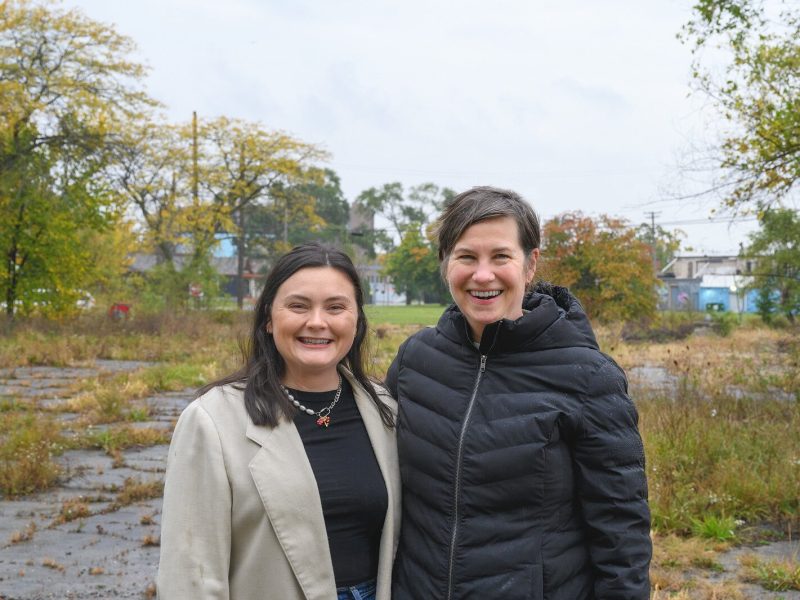 CEDAM’s Emily Reyst with Boot Camp graduate Christine Holmes, Woodbridge Neighborhood Development director of policy and property development.
